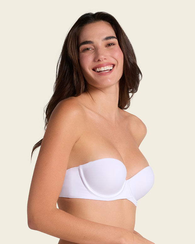 Double push-up strapless petite bra