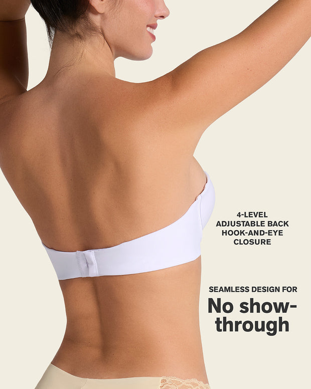 Double push-up strapless petite bra