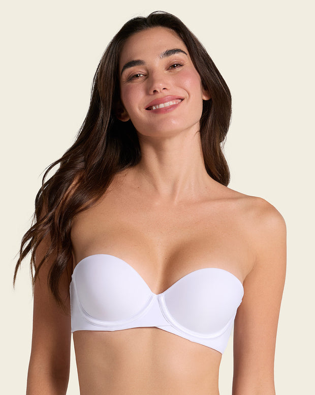 Double push-up strapless petite bra