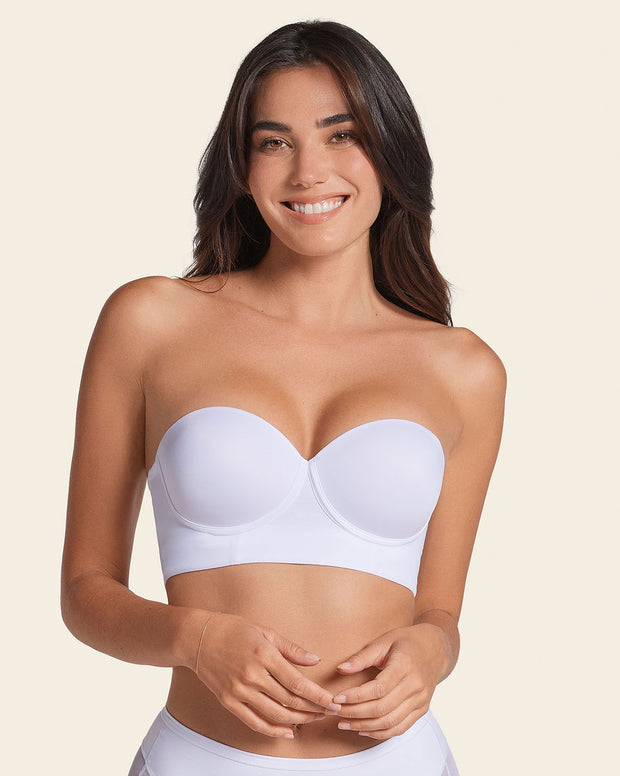 Bra 360: strapless longline contouring bra
