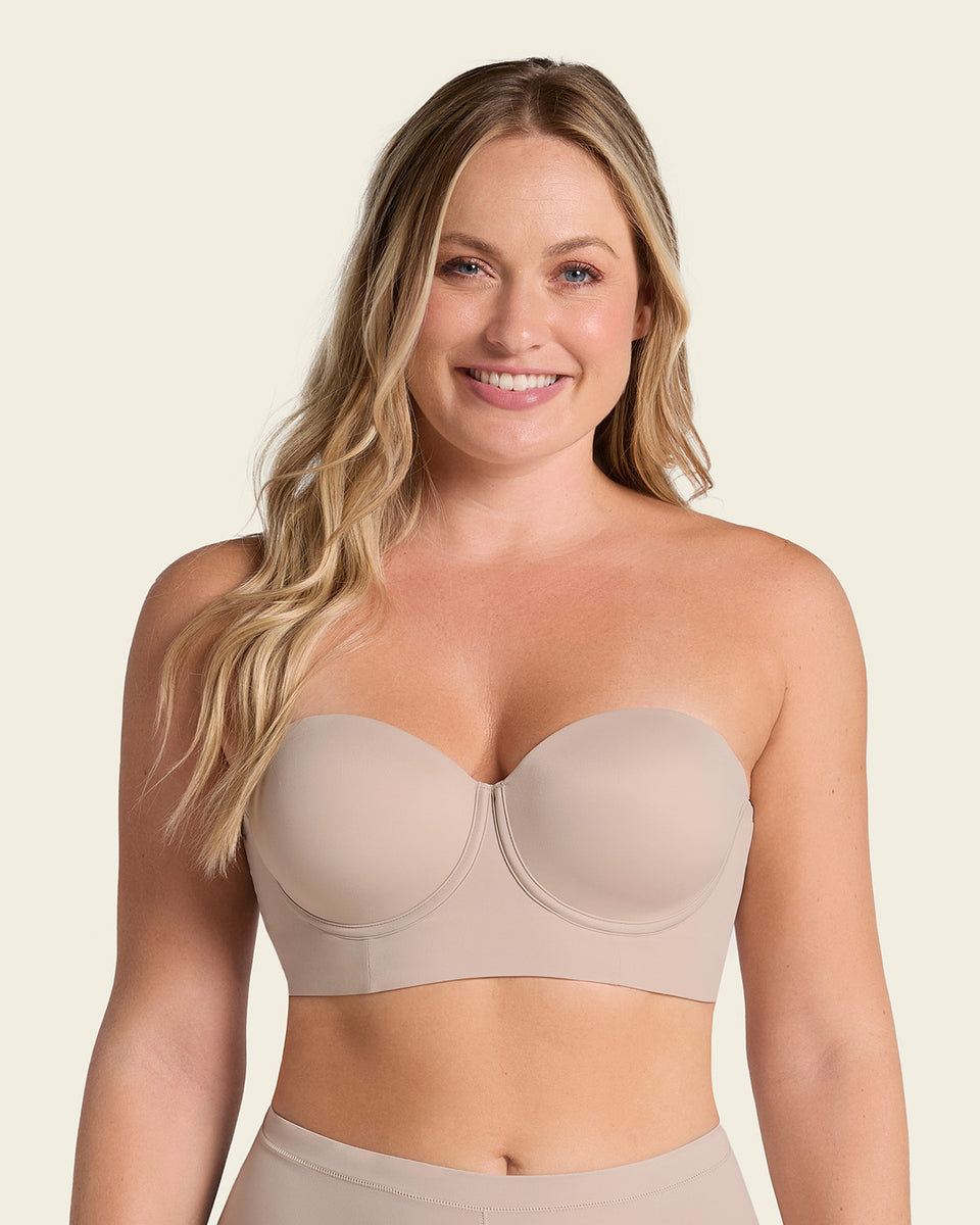 Bra 360: strapless longline contouring bra