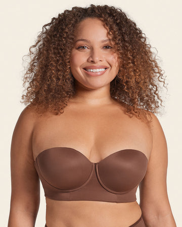 Bra 360: strapless longline contouring bra#color_875-dark-brown