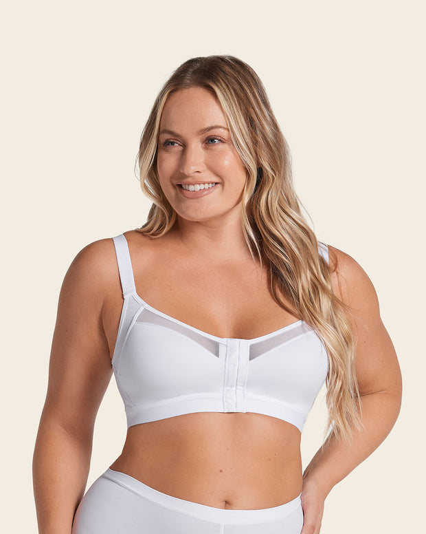 Comfortable posture corrector bra with contour cups - multi/benefit