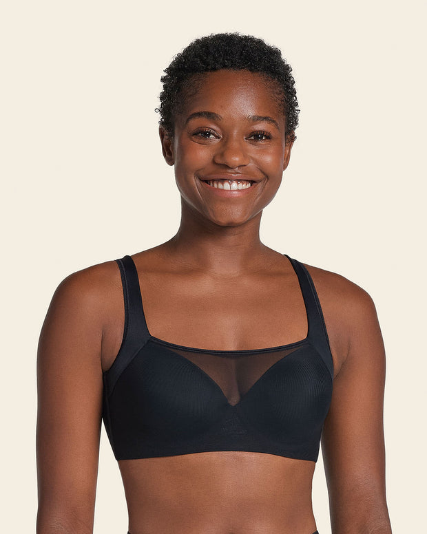 Mesh Front Contouring Bra