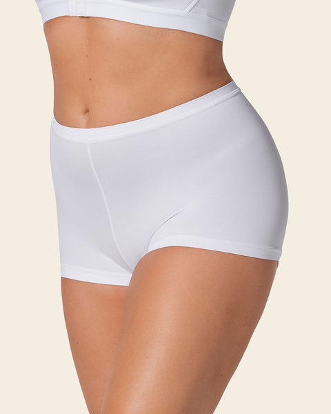 Perfect fit boyshort style panty#color_000-white