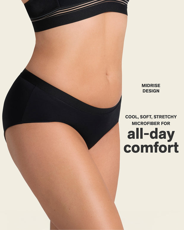 Semi low-rise smooth hiphugger panty