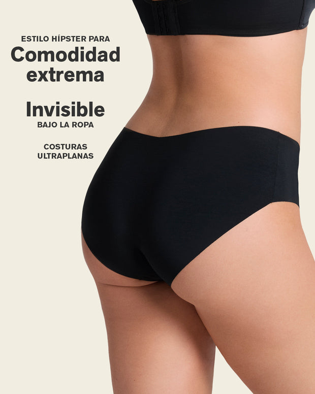 No ride-up seamless hiphugger panty
