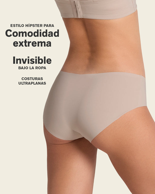 No ride-up seamless hiphugger panty