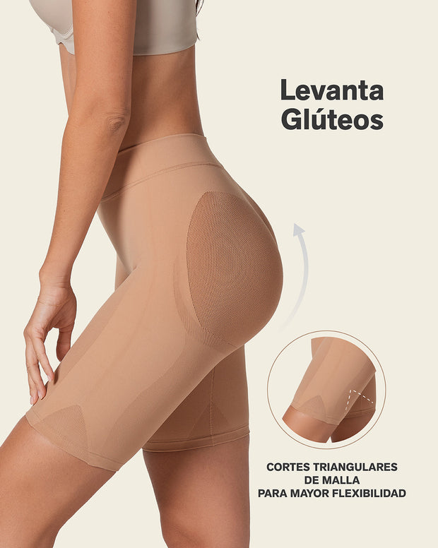 Well-rounded invisible butt lifter shaper short