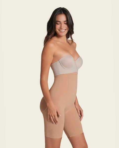 Invisible extra high-waisted shaper short#color_087-natural