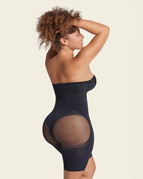 Invisible extra high-waisted shaper short#color_700-black