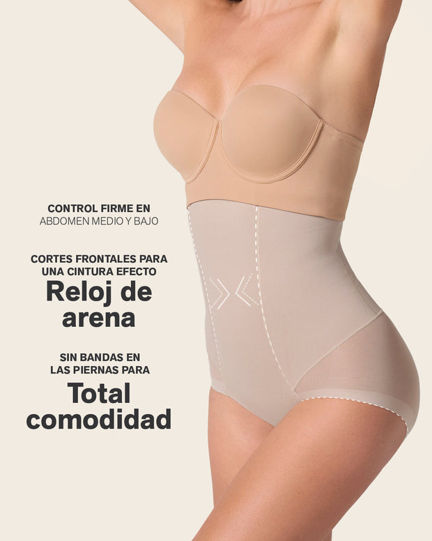 Extra high-waisted sheer bottom sculpting shaper panty