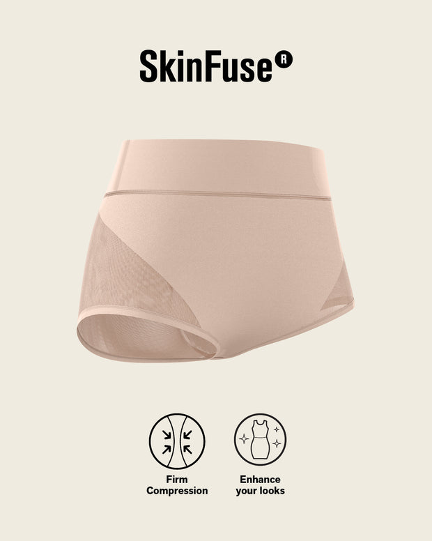 High-waisted classic smoothing brief