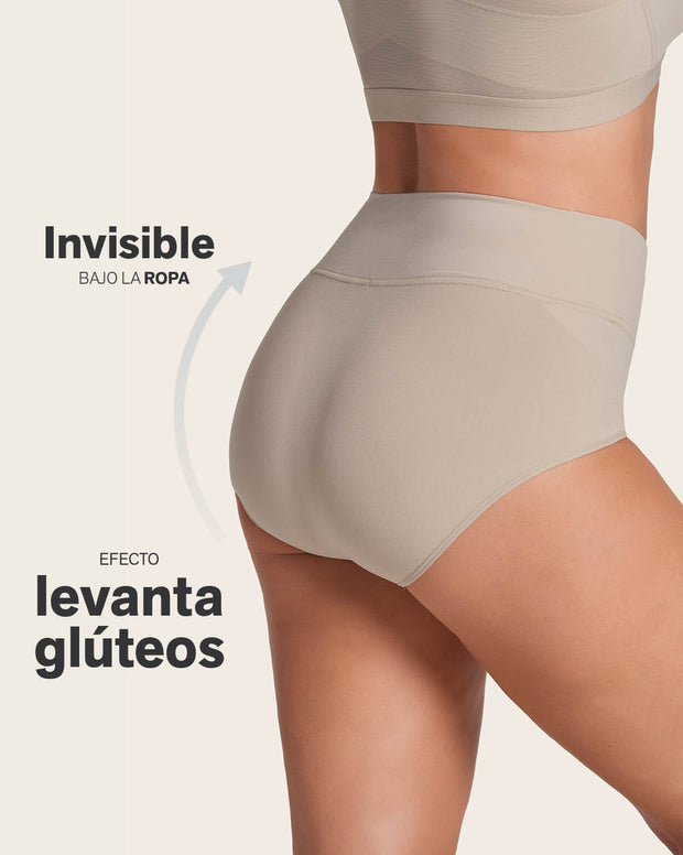 High-waisted classic smoothing brief