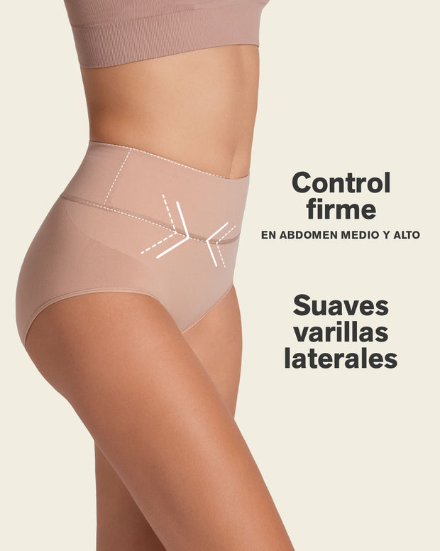 High-waisted classic smoothing brief