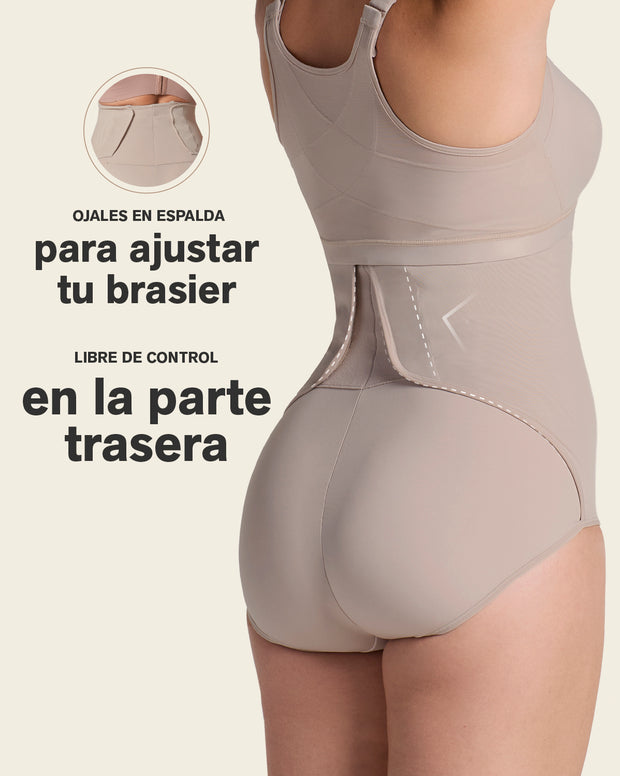 High-Waisted Firm Compression Post Surgical Panty with Adjustable Belly Wrap