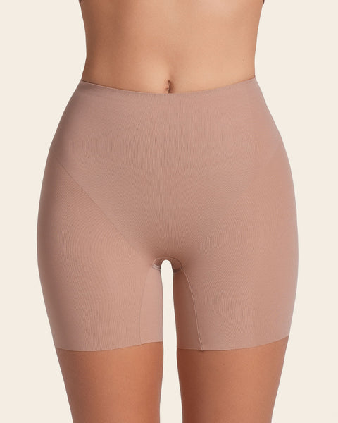 Undetectable padded butt lifter shaper short#color_857-brown