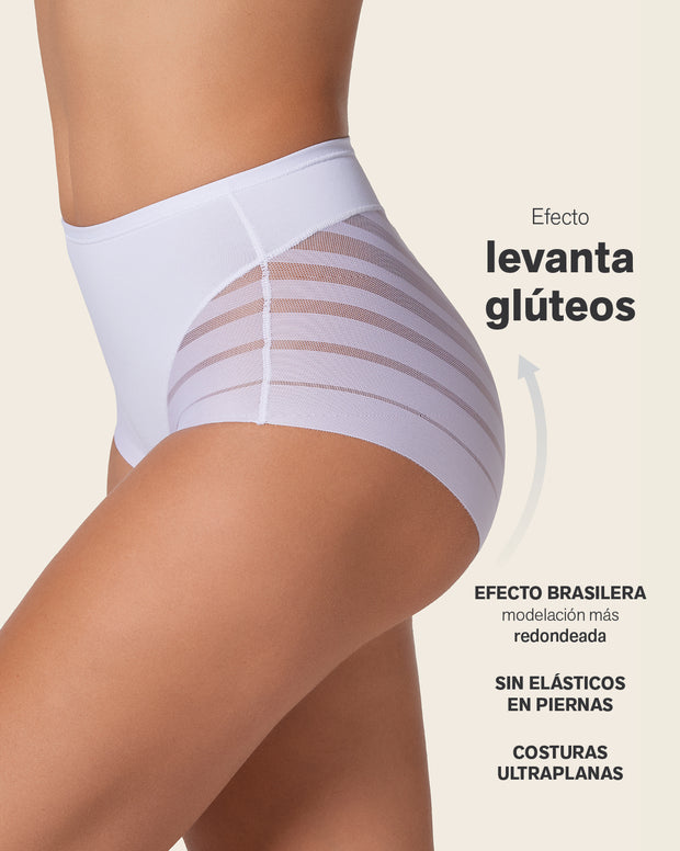 Lace stripe undetectable classic shaper panty