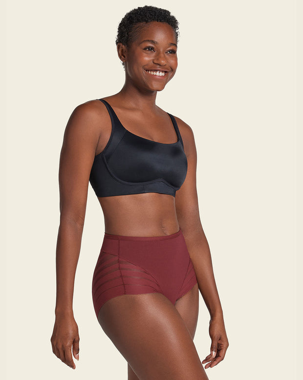 Lace stripe undetectable classic shaper panty