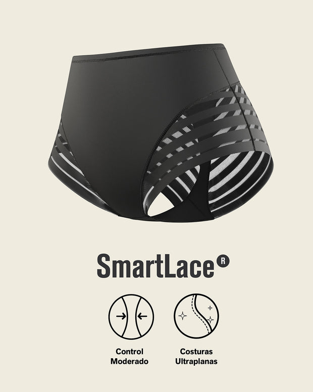 Lace stripe undetectable classic shaper panty