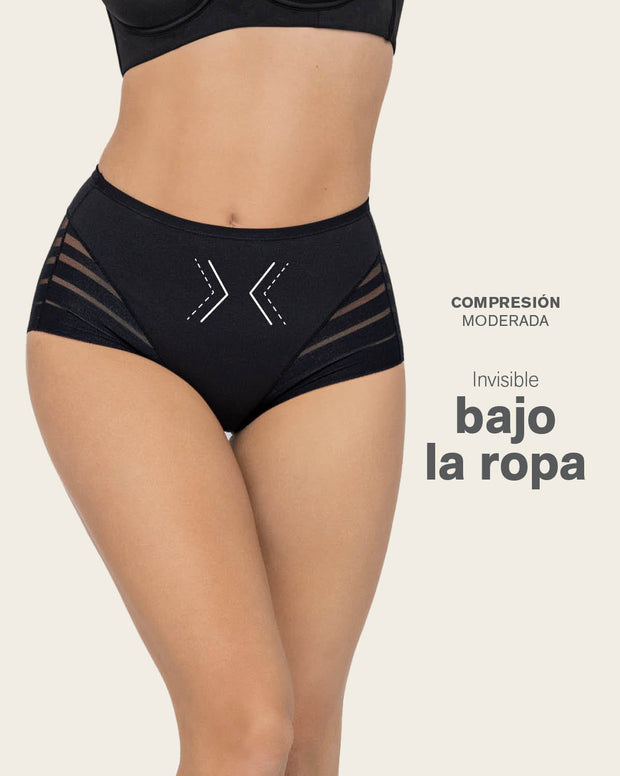 Lace stripe undetectable classic shaper panty