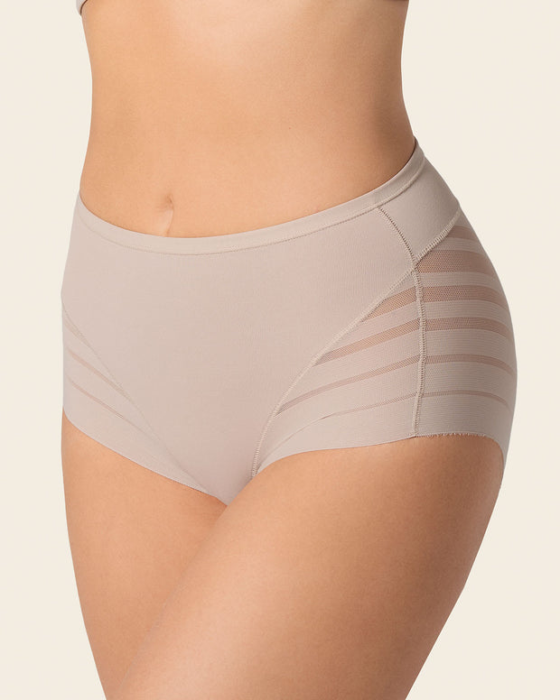 Lace stripe undetectable classic shaper panty