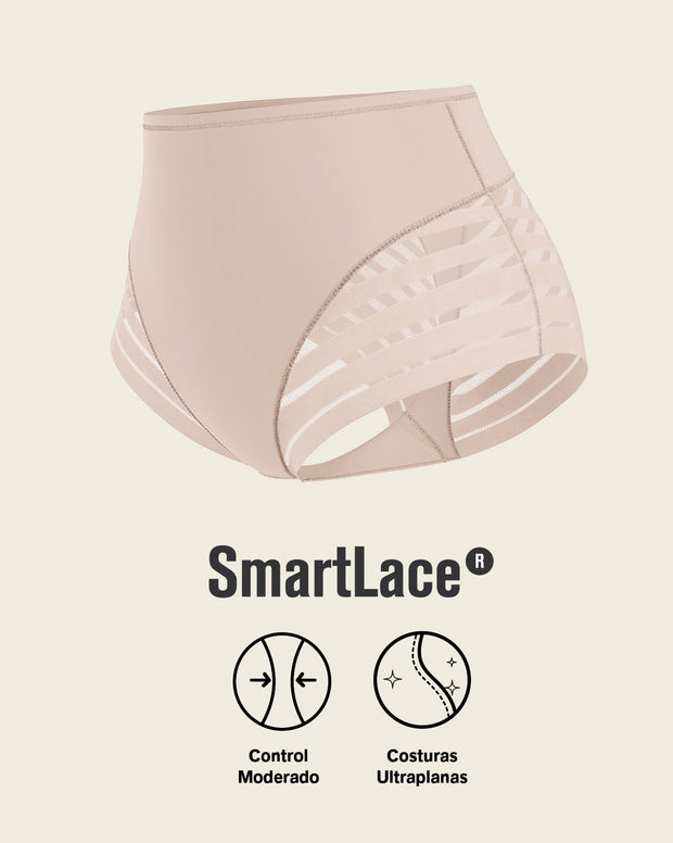 Lace stripe undetectable classic shaper panty