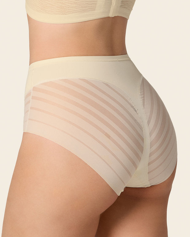 Lace stripe undetectable classic shaper panty