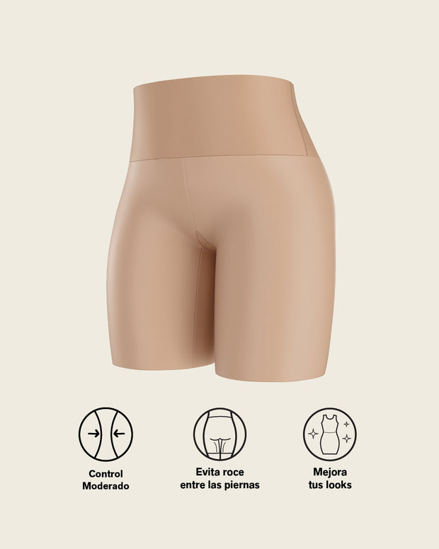 Moderate compression high-waisted shaper slip short