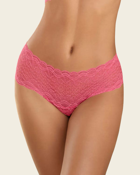 All Lace Hiphugger Panty#color_365-dark-pink