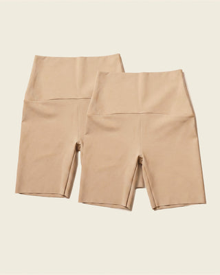 Stay-in-place seamless slip short#color_801-golden-beige