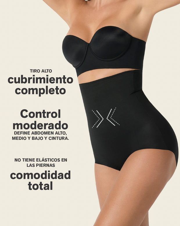 Extra high-waisted moderate shaper panty