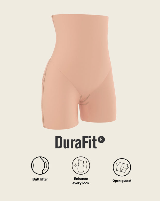 Strapless sculpting step-in body shaper with short bottom