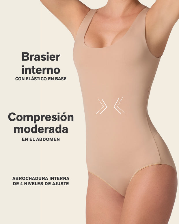 Plunge Classic Sleeveless Shaper Bodysuit