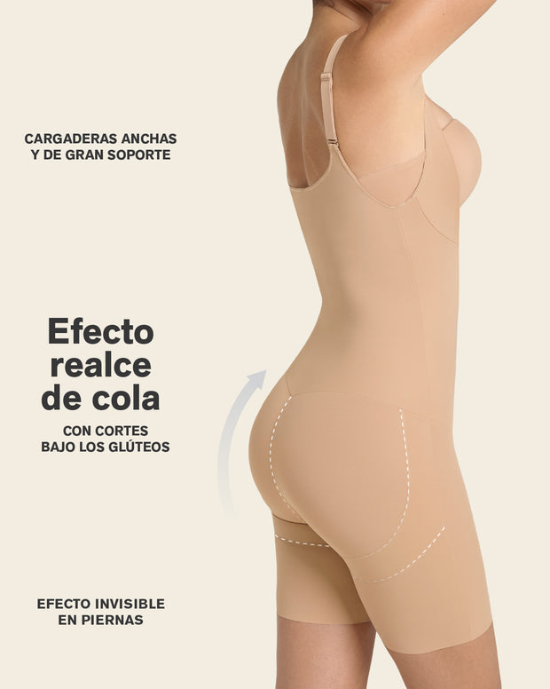 Step-in Body Shaper with Butt-Lifting Short Bottom