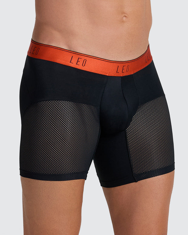 High-Tech Mesh Boxer Brief with Ergonomic Pouch