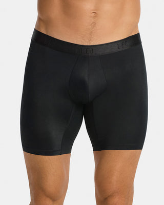Microfiber Long Boxer Brief with Ergonomic Pouch#color_701-black