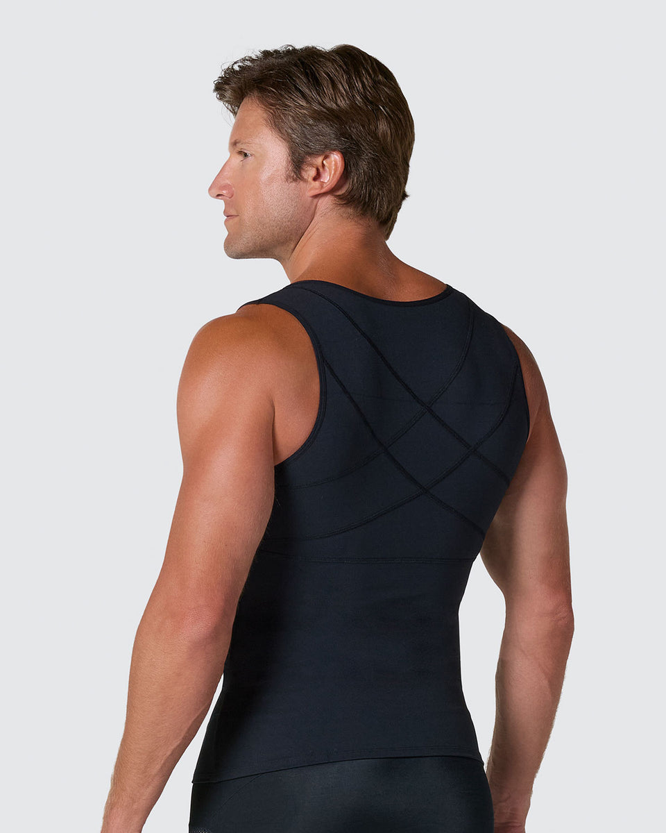 Moderate Shaper Vest with Double-Layered Support in Abs and Back