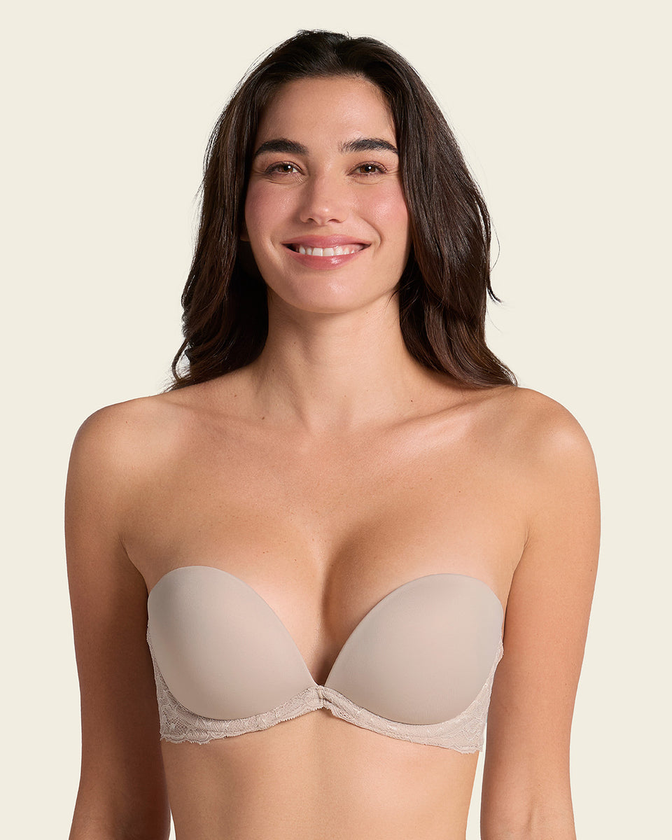 The 3d bra: triple push-up plunge bra