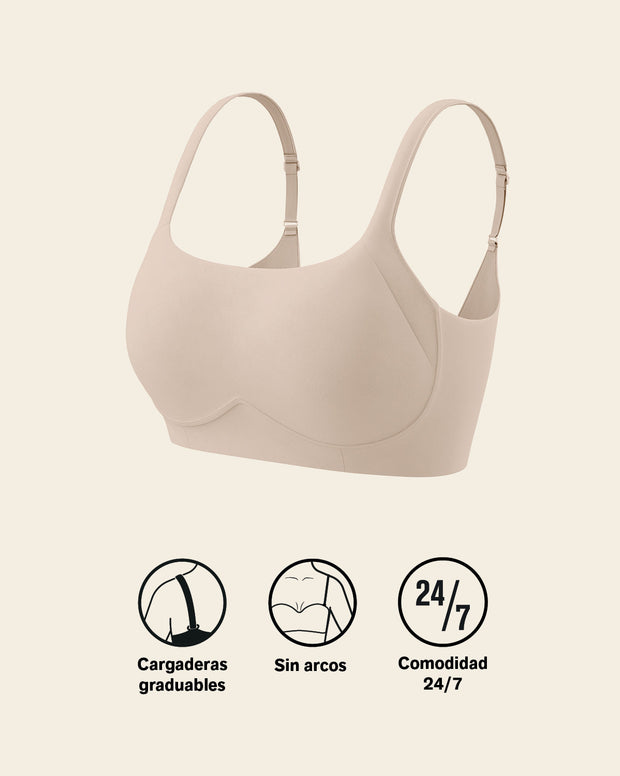 Everyday wireless support bra
