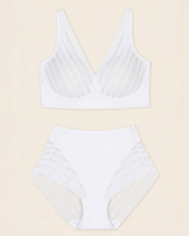 Daily Bra & Stripe Undetectable in White