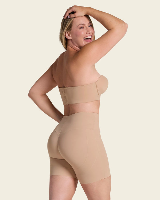 High-Waisted Mid-Thigh Shaper Short