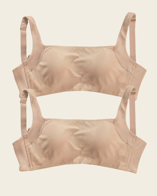 Mesh front contouring bra