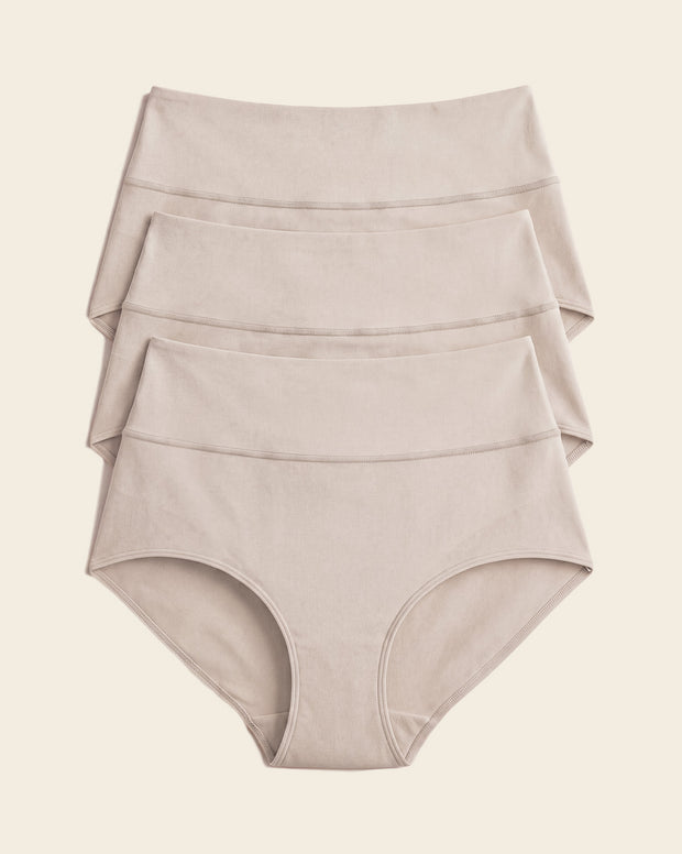 High-waisted classic smoothing brief