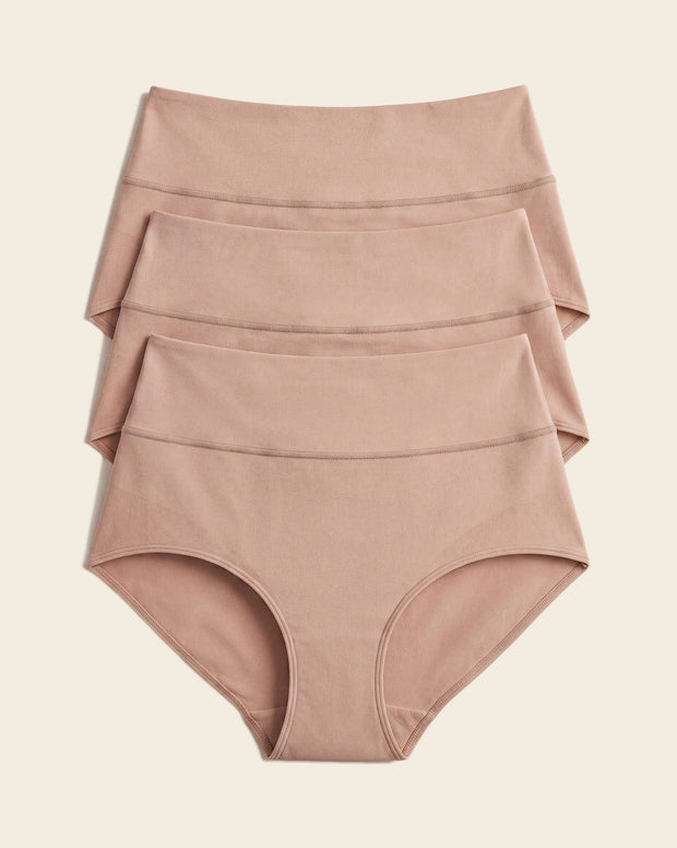 High-waisted classic smoothing brief