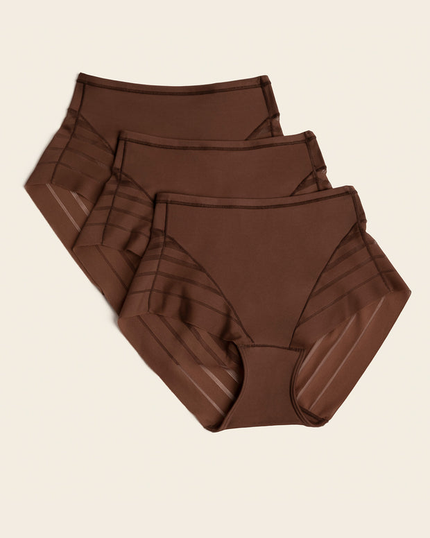 Lace stripe undetectable classic shaper panty