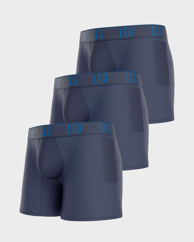 Long Athletic Boxer Brief with Side Pocket
