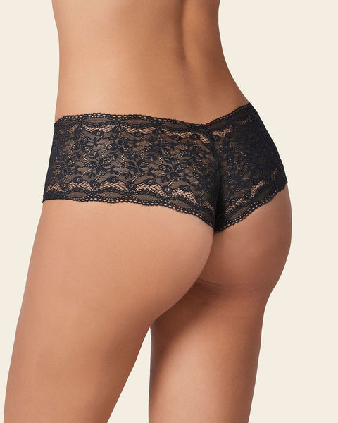 Hiphugger style panty in modern lace#color_712-black