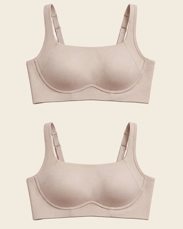 Everyday wireless support bra