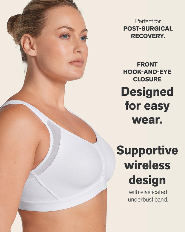 Post-Surgical Wireless Bra with Front Closure